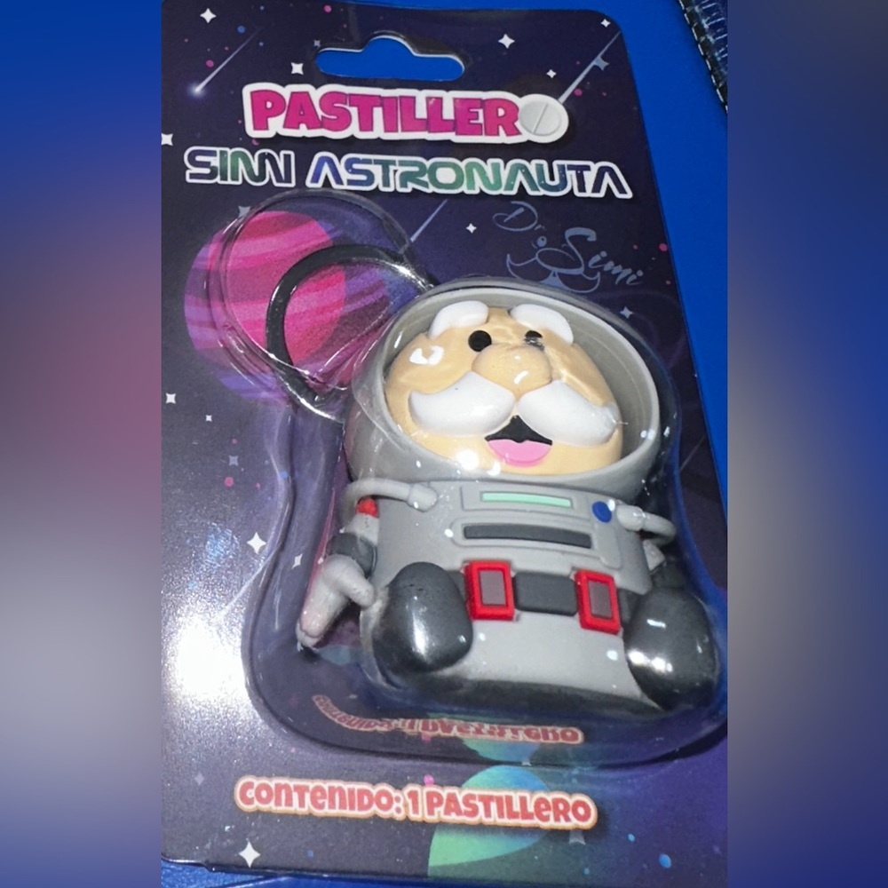 Dr. Simi Astronaut Pill Case Keychain